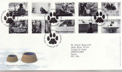 2001-02-13 Cats and Dogs Stamps Petts Wood FDC (80071)