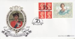 1996-04-16 QEII Label Pane Official London SW1 FDC (80097)