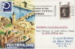 1970-09-21 Philympia Posted at the Post Office Tower (80182)