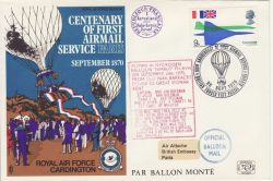 1970-09-26 RAF Cardington Balloon Mail Souv (80187)