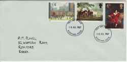 1967-07-10 British Painters Stamps Romford FDC (80240)