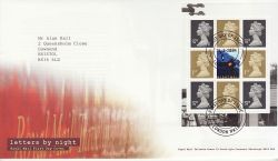 2004-03-16 Letters by Night Bklt Pane NW10 FDC (80340)