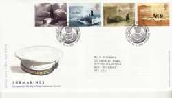 2001-04-10 Submarines Stamps Bureau FDC (80387)