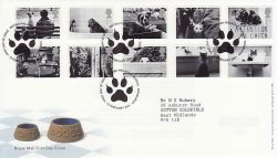 2001-02-13 Cats and Dogs Stamps Bureau FDC (80389)