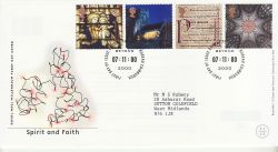 2000-11-07 Spirit and Faith Stamps Bureau FDC (80393)