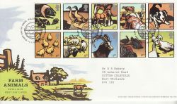 2005-01-11 Farm Animals Stamps T/House FDC (80480)