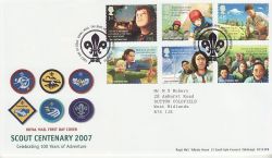 2007-07-26 Scout Centenary Stamps T/House FDC (80559)