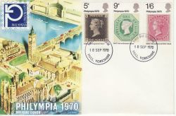 1970-09-18 Philympia Stamps Hull FDC (80612)