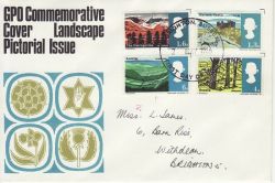 1966-05-02 Landscapes Stamps Brighton FDC (80684)