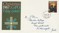 1967-10-18 Christmas Stamp Harrogate FDC (80692)