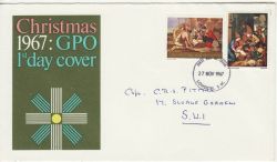 1967-11-27 Christmas Stamps London FDC (80694)