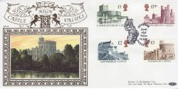 1992-03-24 HV Castle Stamps Windsor 22ct Gold FDC (80732)