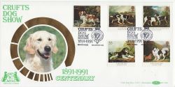 1991-01-08 Dogs Stamps Birmingham Crufts FDC (80754)