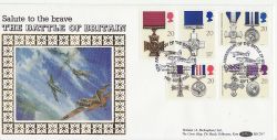 1990-09-11 Gallantry Stamps Hawkinge FDC (80758)