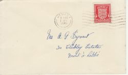 1941-04-01 Jersey Arms 1d Stamp FDC (80796)