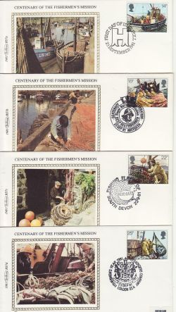 1981-09-23 Fishing Industry Stamps x4 Benham FDC (80821)