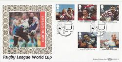 1995-10-03 Rugby League Stamps Wigan FDC (80878)