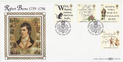 1996-01-25 Robert Burns Stamps Dumfries FDC (80880)