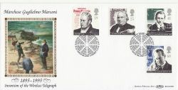 1995-09-05 Communications Stamps Flat Holm Island FDC (80888)