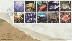 2007-02-01 Sea Life Stamps T/House FDC (80926)