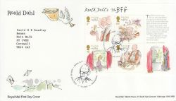 2012-01-10 Roald Dahl Stamps M/S T/House FDC (80944)