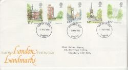 1980-05-07 London Landmarks Stamps Chester FDC (81011)