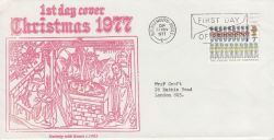 1977-11-23 Christmas Stamp Bournemouth Slogan FDC (81025)