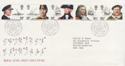 1982-06-16 Maritime Heritage Stamps Portsmouth FDC (81028)