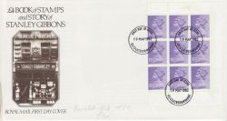 1982-05-19 Stanley Gibbons Bklt Pane Glos p4 FDC (81049)