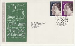 1972-11-20 Silver Wedding Stamps Windsor FDC (81091)