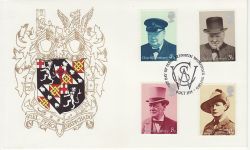 1974-10-09 Churchill Stamps Blenheim FDC (81130)