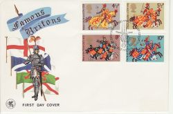 1974-07-10 Medieval Warriors Stamps Bureau FDC (81162)