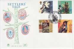 1999-04-06 Settlers Tale Stamps Plymouth FDC (81173)