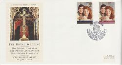 1986-07-22 Royal Wedding Stamps Lullingstone FDC (81211)