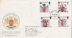 1984-01-17 Heraldry Stamps Kingston FDC (81228)