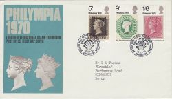 1970-09-18 Philympia Stamps Bureau FDC (81241)