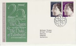 1972-11-20 Silver Wedding Stamps Bureau FDC (81252)