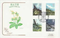 1979-03-21 Flowers Stamps Bath FDC (81338)