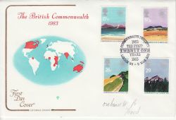 1983-03-09 Commonwealth Day London W8 FDC (81348)