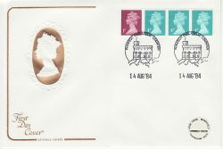 1984-08-14 Definitive Coil Stamps Windsor FDC (81384)