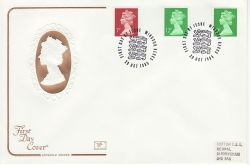 1985-10-29 Definitive Stamps + 12p Star u/p Windsor FDC (81405)