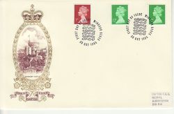 1985-10-29 Definitive Stamps + 12p Star u/p Windsor FDC (81418)