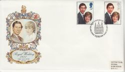1981-07-22 Royal Wedding Stamps London EC FDC (81488)