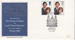 1981-07-22 Royal Wedding St Pauls London EC4 FDC (81548)