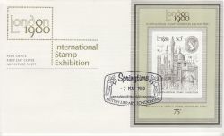 1980-05-07 London 1980 M/S B Library WC FDC (81556)