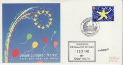 1992-10-13 European Market Calais / Paquebot FDC (81577)