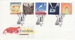1995-05-02 Peace and Freedom Stamps VE London FDC (81586)