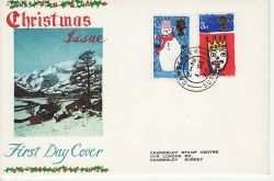 1966-12-01 Christmas Stamps Camberley cds FDC (81614)