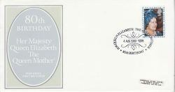1980-08-04 Queen Mother Stamp York FDC (81703)