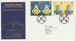 1990-04-10 Queens Award Stamps Bureau FDC (81783)